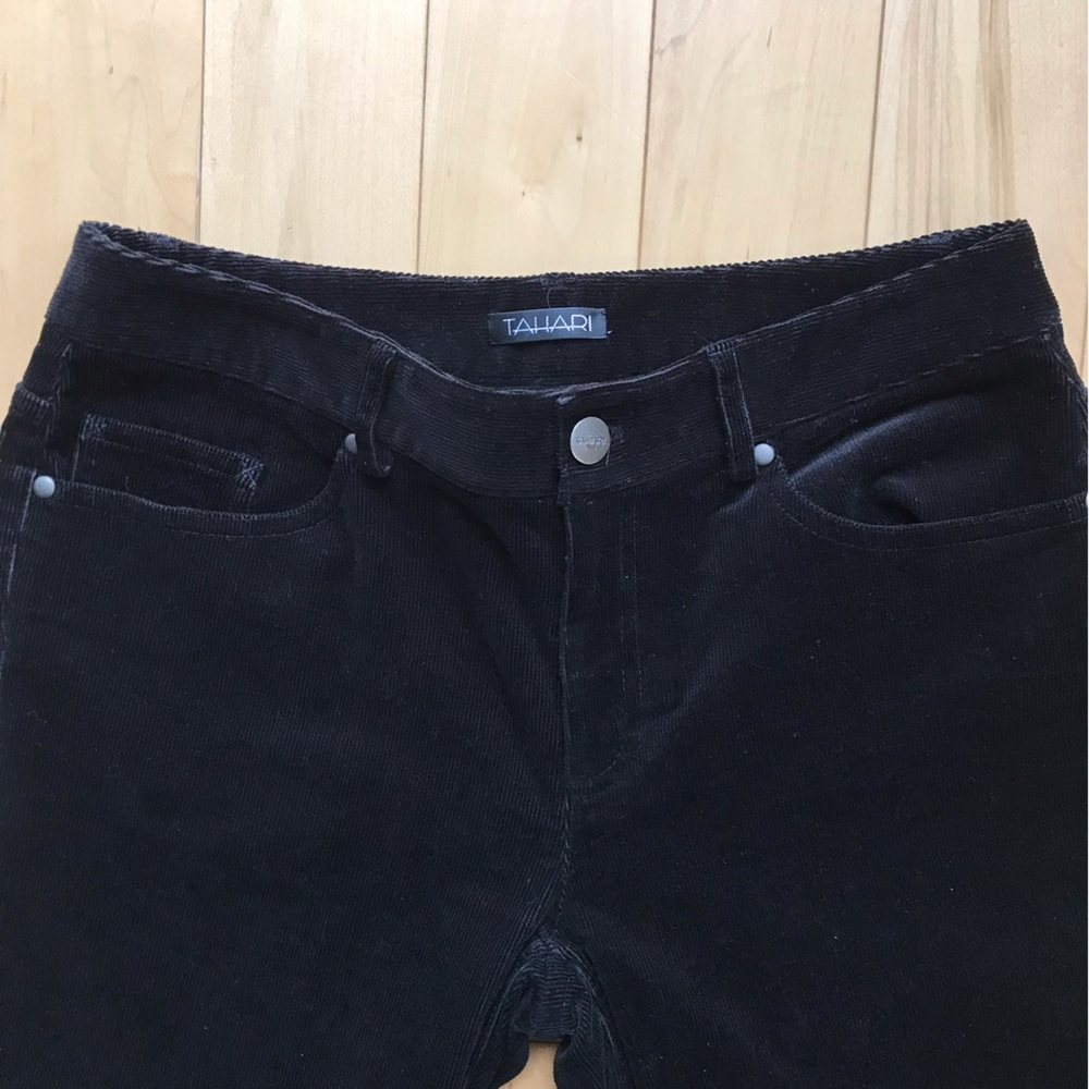 Tahari Black Corduroy Pants - Picture 4 of 8